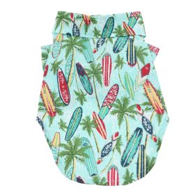 Hawaiian Camp Shirt (Color: Pineapple Luau, size: X-Small)